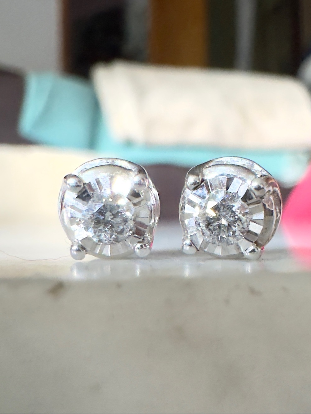 10k Diamond Stud Earrings